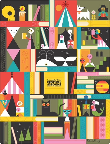 Limited Edition - LA Times Festival of Books 2023 by Patrick Hruby. - Nautilus Puzzles - Wooden Jigsaw Puzzles For Adults