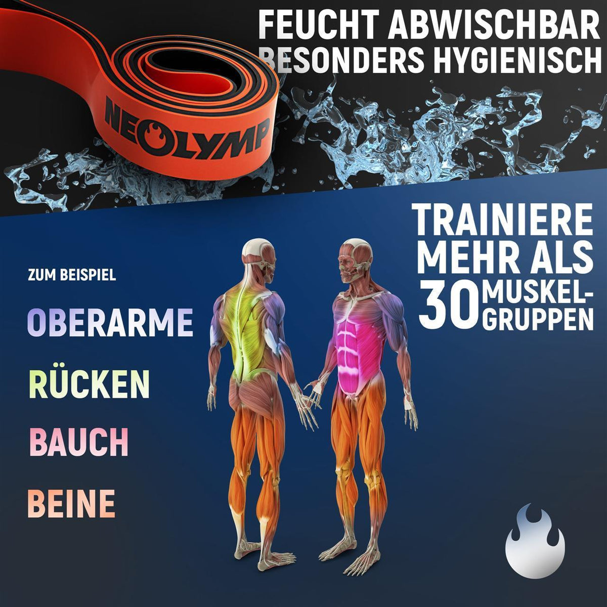 Heavy Resistance Bands, Widerstandsbänder aus Latex | B-Ware - - Outlet von NEOLYMP