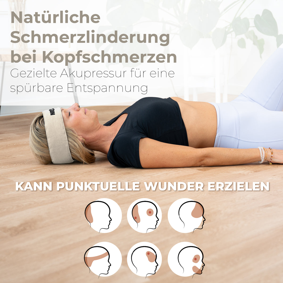 Akupressur Stirnband - - Recovery & Akupressur von NEOLYMP | Fitnessequipment und Sportartikel