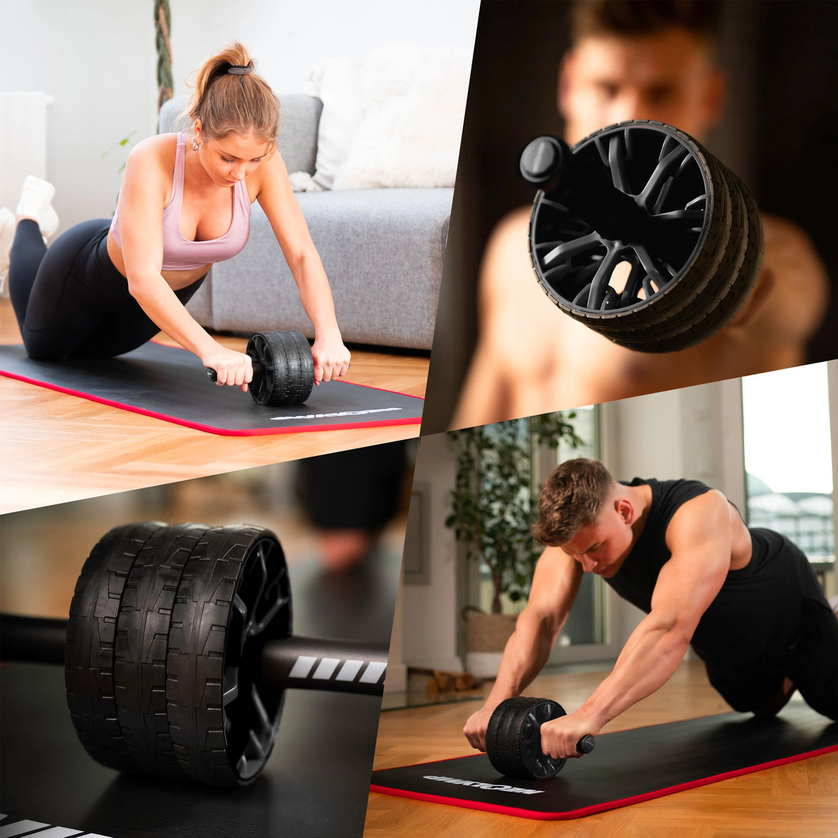 Bauchroller mit Knieauflage und 3 Trainingsstufen - - Bauchtrainer von NEOLYMP | Fitnessequipment und Sportartikel