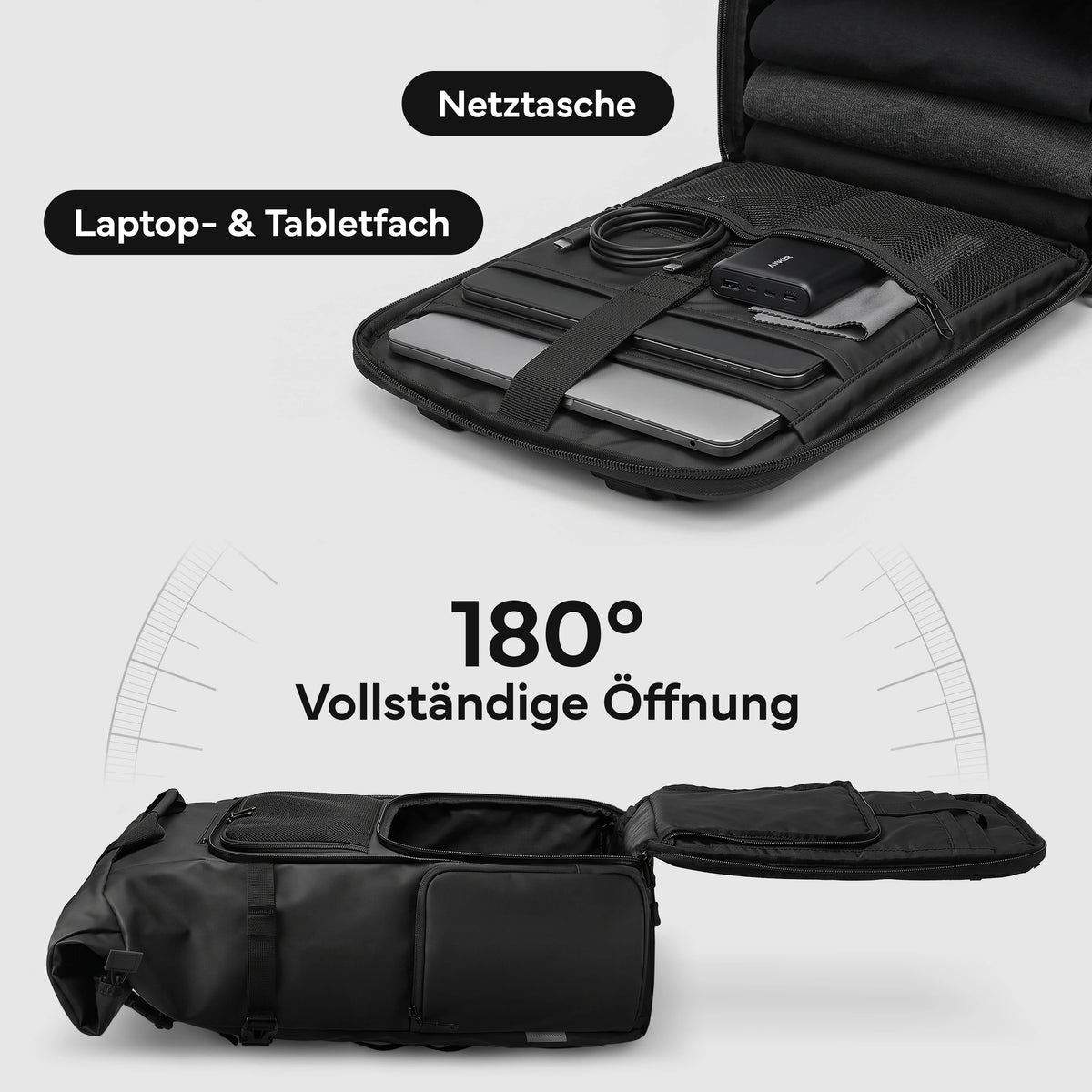 Rucksack Rolltop 40 Liter - Wasserdicht | B-Ware - - Outlet von NEOLYMP | Fitnessequipment und Sportartikel