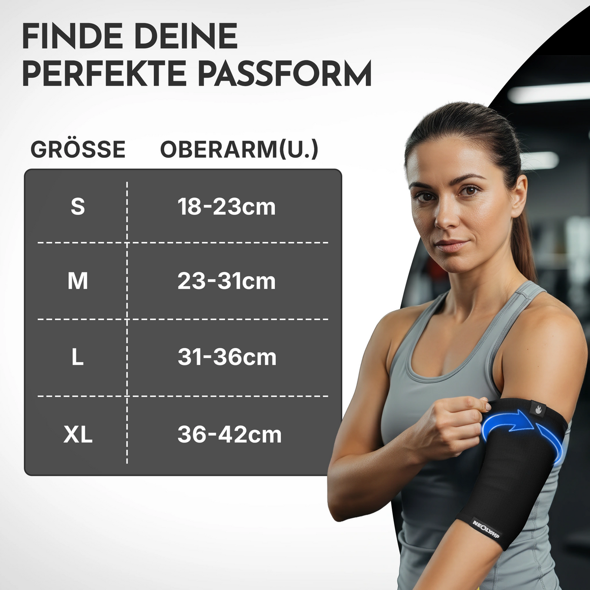 Ellenbogen-Bandagen - 2er Set, Größe S - XL – Größe: M (23-31 cm) | B-Ware - - Outlet von NEOLYMP | Fitnessequipment und Sportartikel