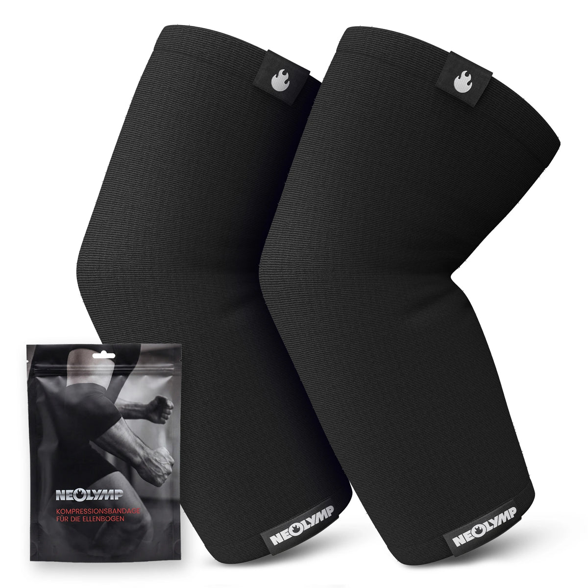 Ellenbogen-Bandagen - 2er Set, Größe S - XL - - Zubehör von NEOLYMP | Fitnessequipment und Sportartikel