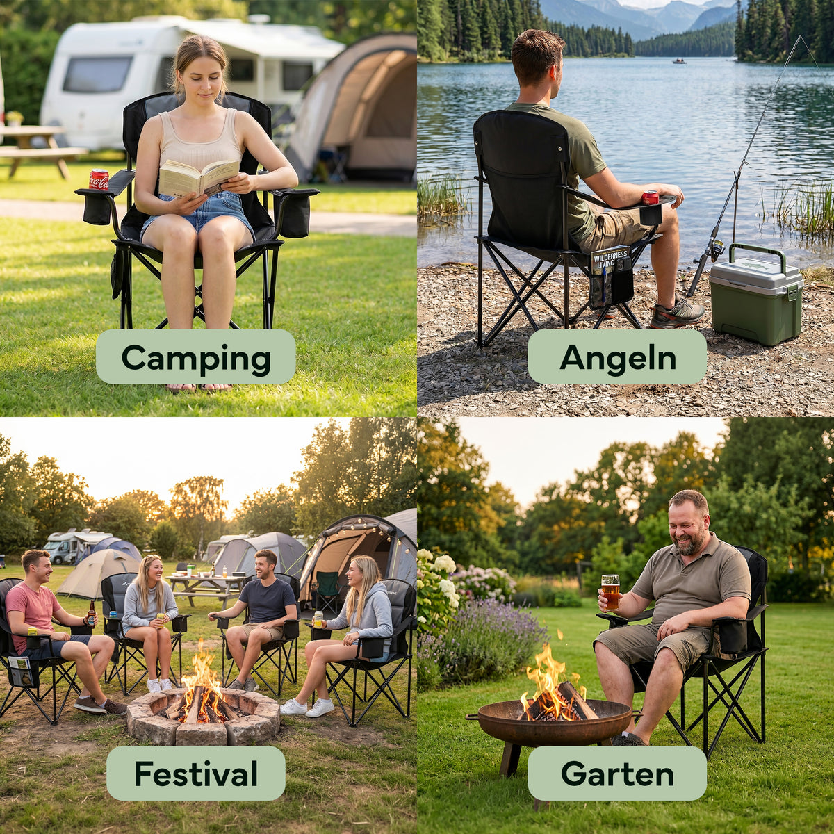 Campingstuhl – Groß | B-Ware - - Outlet von NEOLYMP | Fitnessequipment und Sportartikel