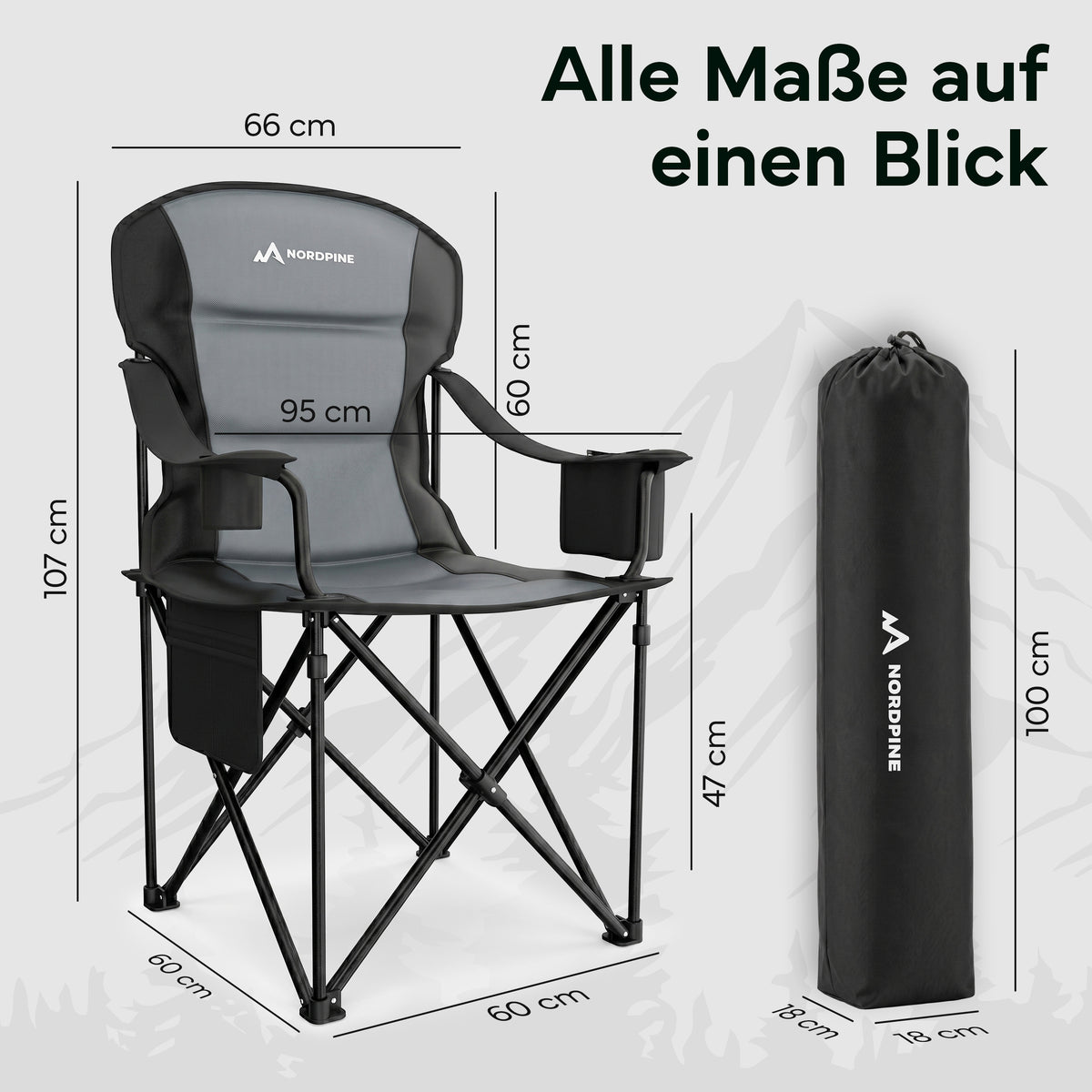 Campingstuhl – Groß | B-Ware - - Outlet von NEOLYMP | Fitnessequipment und Sportartikel