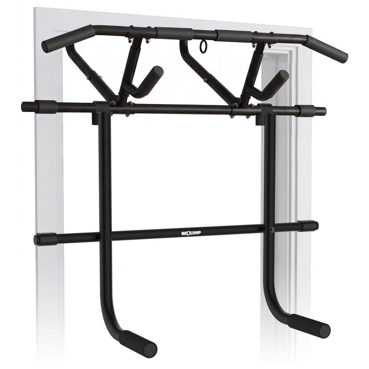 Klimmzugstangen-Bundle - Alle Übungen, volle Bewegungsfreiheit - Stange + Dip Bar Adapter - Klimmzugstangen von NEOLYMP | Fitnessequipment und Sportartikel