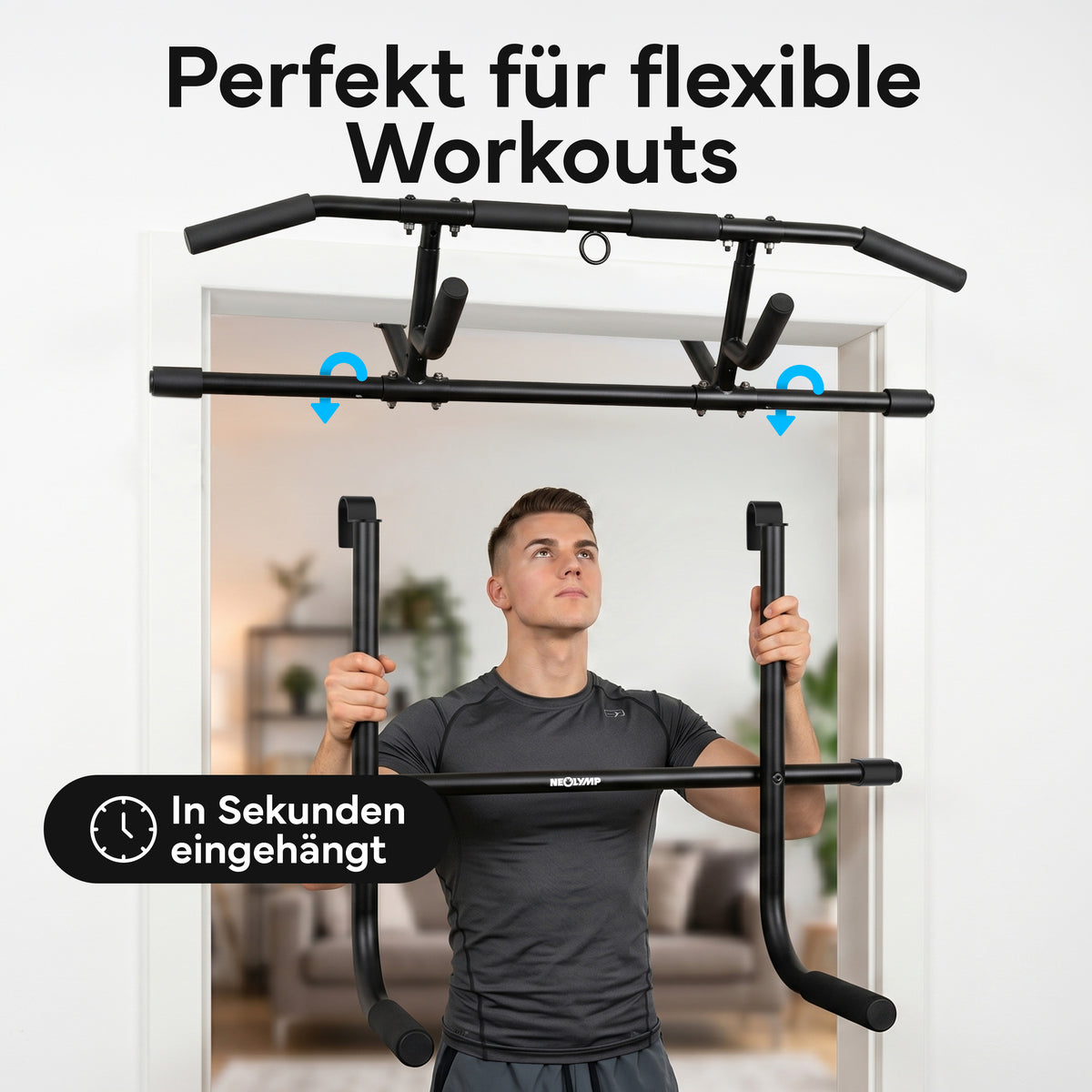 Dip-Bar-Adapter für Klimmzugstange - Dip Station - - Zubehör von NEOLYMP | Fitnessequipment und Sportartikel