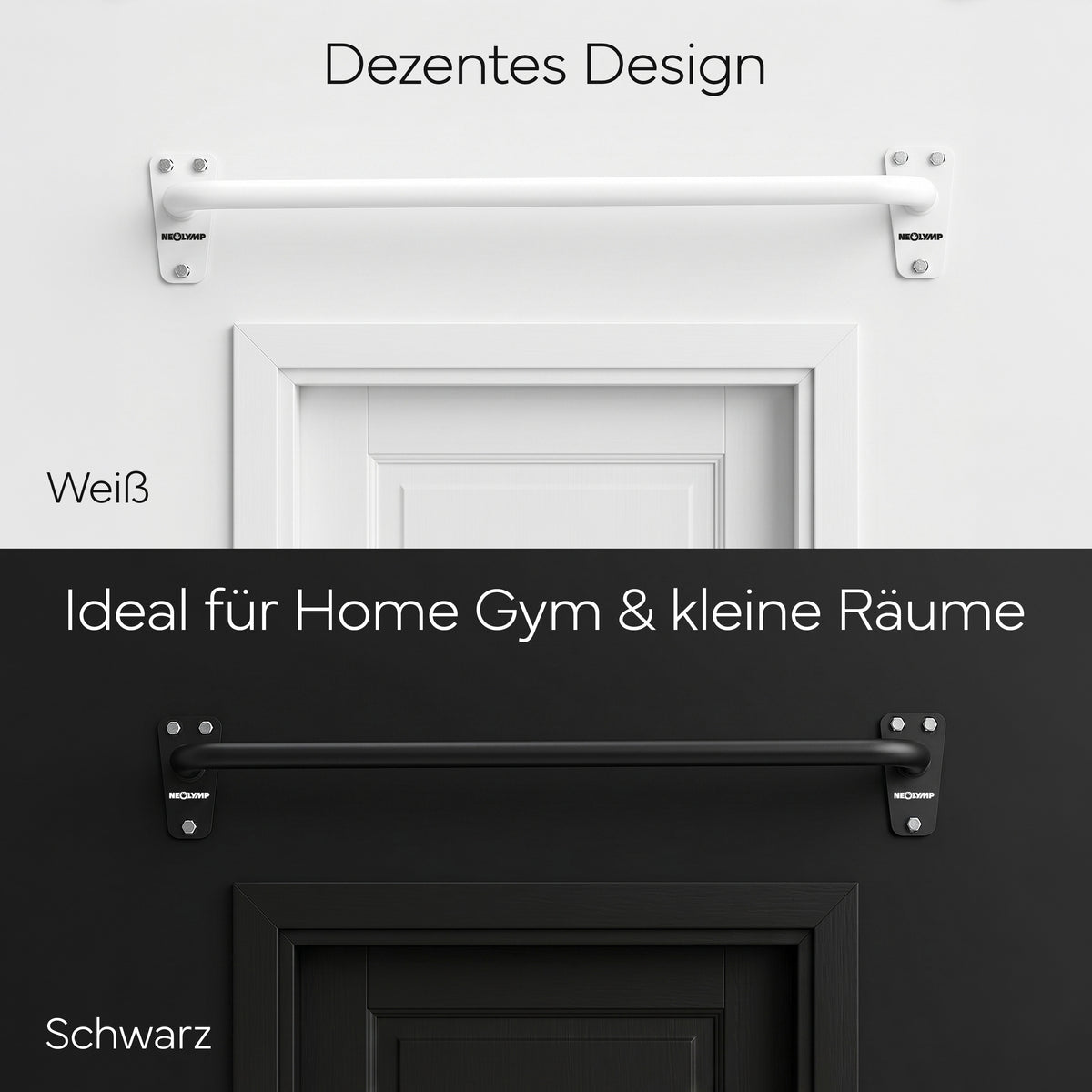 Klimmzugstange für Wandmontage, Pull Up Bar über der Tür – Weiß | B-Ware - - Outlet von NEOLYMP | Fitnessequipment und Sportartikel