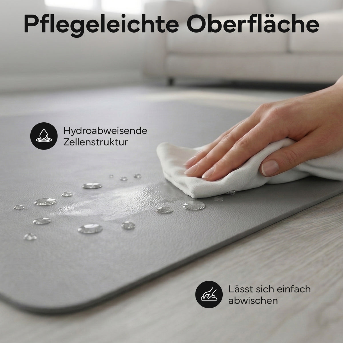 Laufbandmatte - Bodenschutz für Fitnessgeräte und Laufbänder XXL – Grau | B-Ware - - Outlet von NEOLYMP | Fitnessequipment und Sportartikel