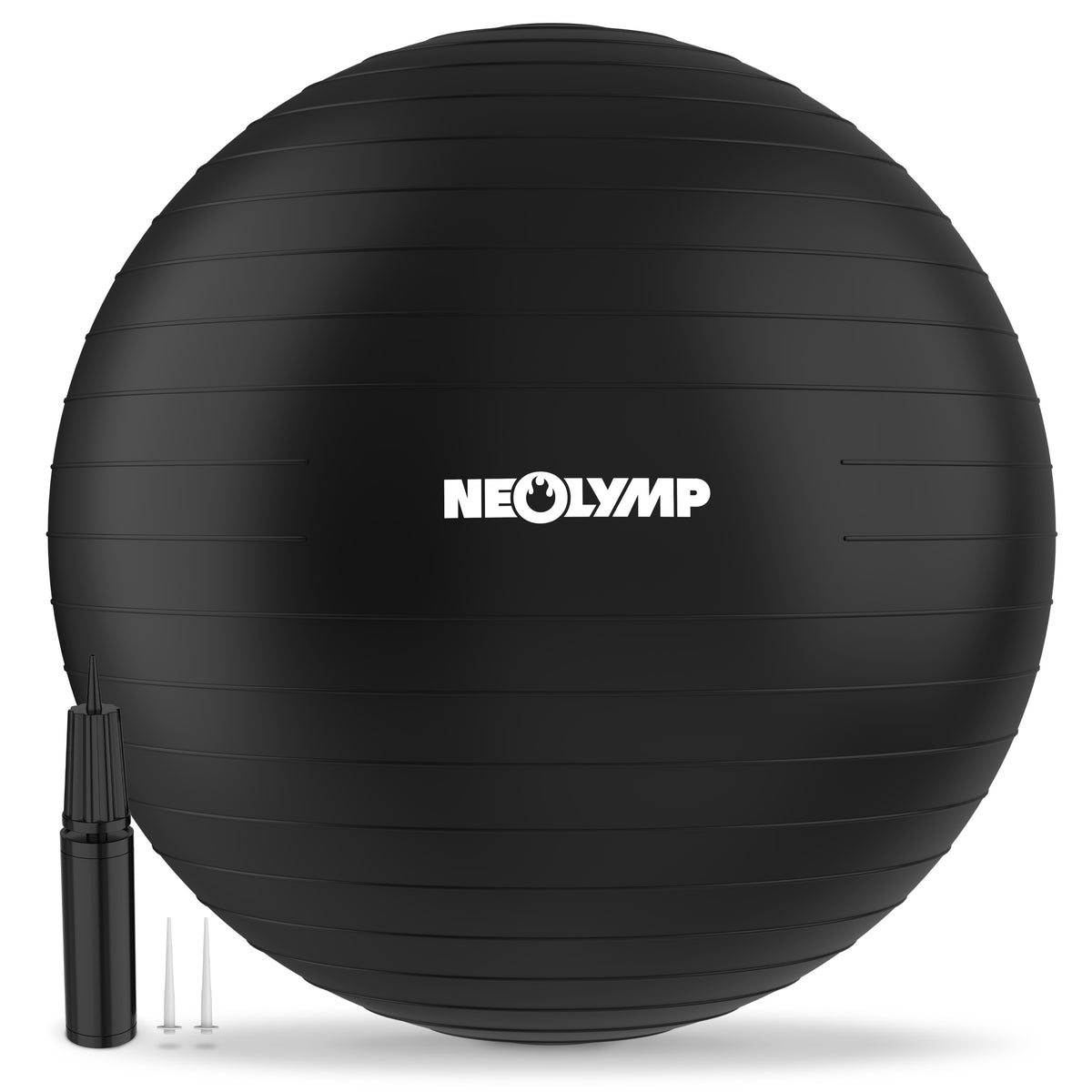 Gymnastikball - für aktives Sitzen, Recovery und Physio – Schwarz / M (165 cm) | B-Ware - - Outlet von NEOLYMP | Fitnessequipment und Sportartikel