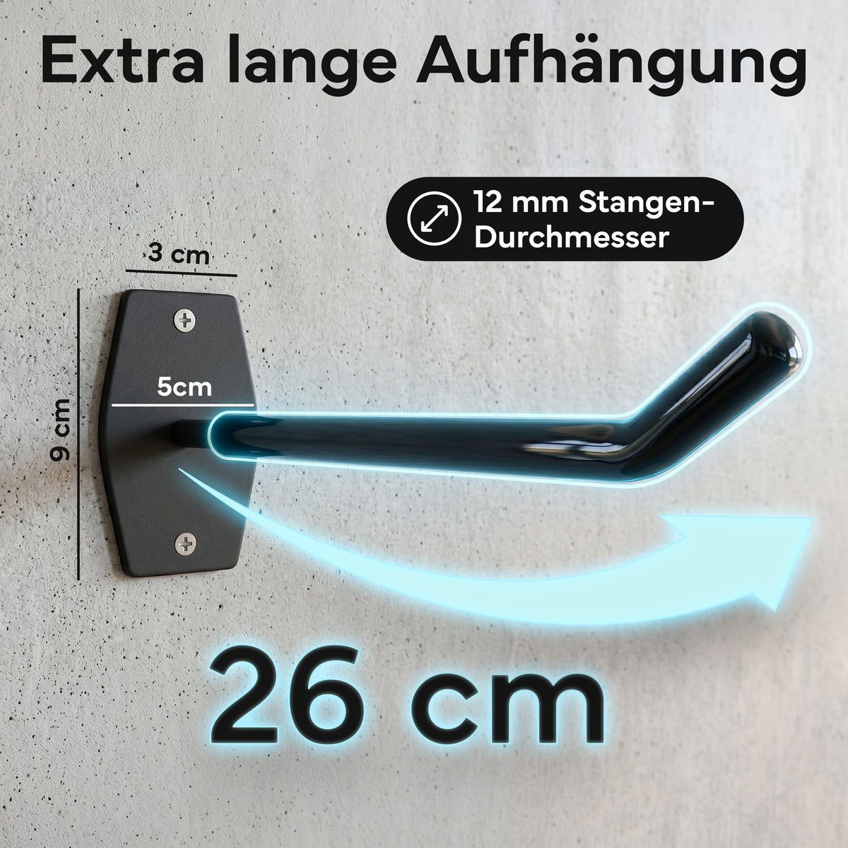 Wandhalterung 2er-Set - für Fitnessmatten mit Ösen - - Zubehör von NEOLYMP | Fitnessequipment und Sportartikel