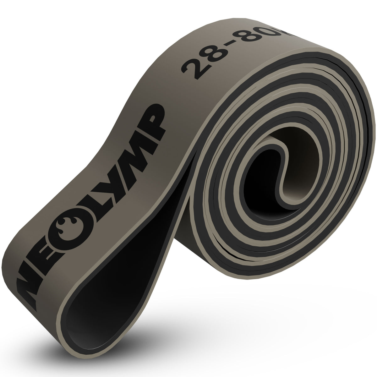 Heavy Resistance Bands aus Latex grau – Stärke: sehr stark (28-80 kg) | B‑Ware - - Outlet von NEOLYMP | Fitnessequipment und Sportartikel