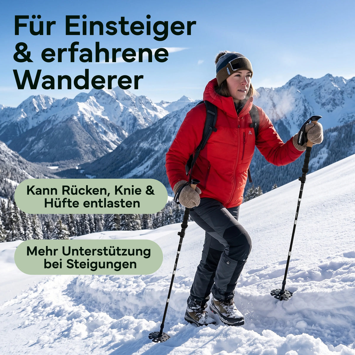 Faltbare Wanderstöcke aus Carbon / Aluminium - Aluminum 115-135cm - Outdoor-Equipment von NORDPINE | Outdoor-Equipment, Wandern, Camping