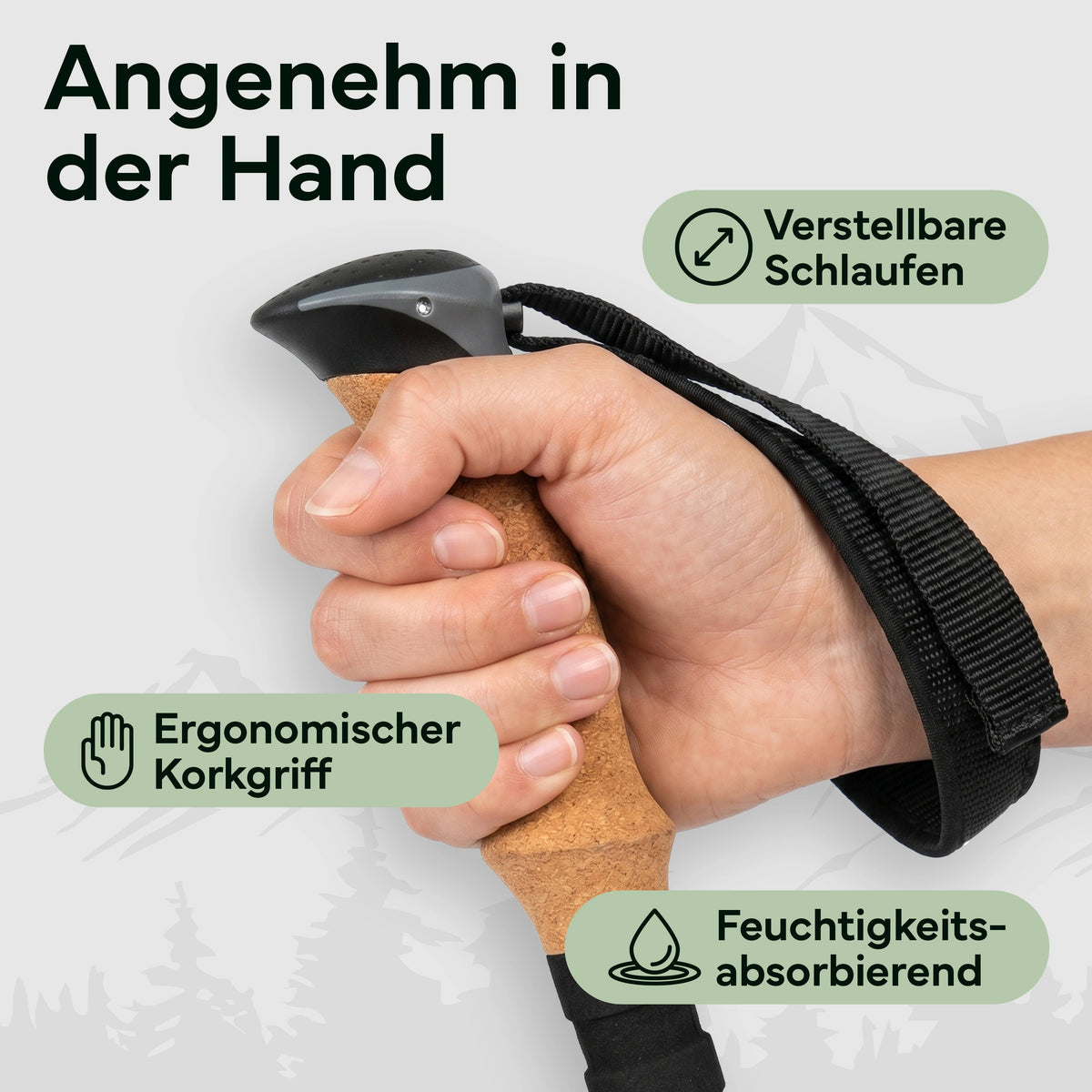 Faltbare Wanderstöcke aus Carbon / Aluminium - Carbon 100-120cm - Outdoor-Equipment von NORDPINE | Outdoor-Equipment, Wandern, Camping