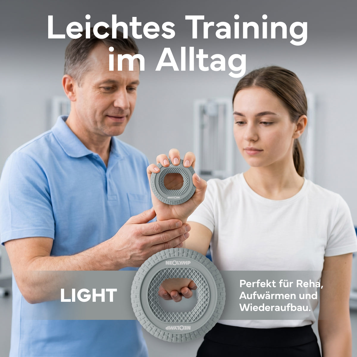 Handtrainer-Ringe aus Silikon | 3er-Set - - Sportgerät von NEOLYMP | Fitnessequipment und Sportartikel
