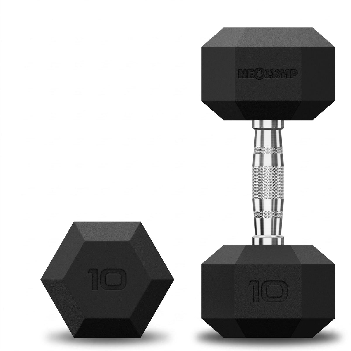 Hexagon Hanteln mit TPU-Ummantelung, 2er Sets 1 bis 50 kg - 2 x 10 kg - Hantel von NEOLYMP | Fitnessequipment und Sportartikel