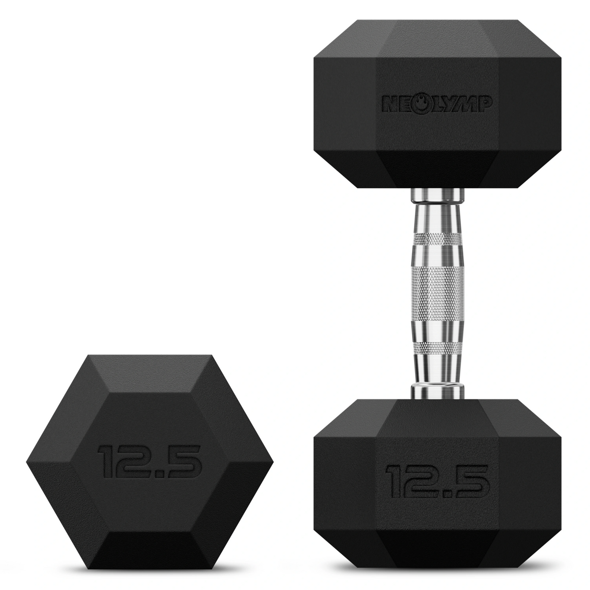 Hexagon Hanteln mit TPU-Ummantelung, 2er Sets 1 bis 50 kg - 2 x 12.5 kg - Hantel von NEOLYMP | Fitnessequipment und Sportartikel