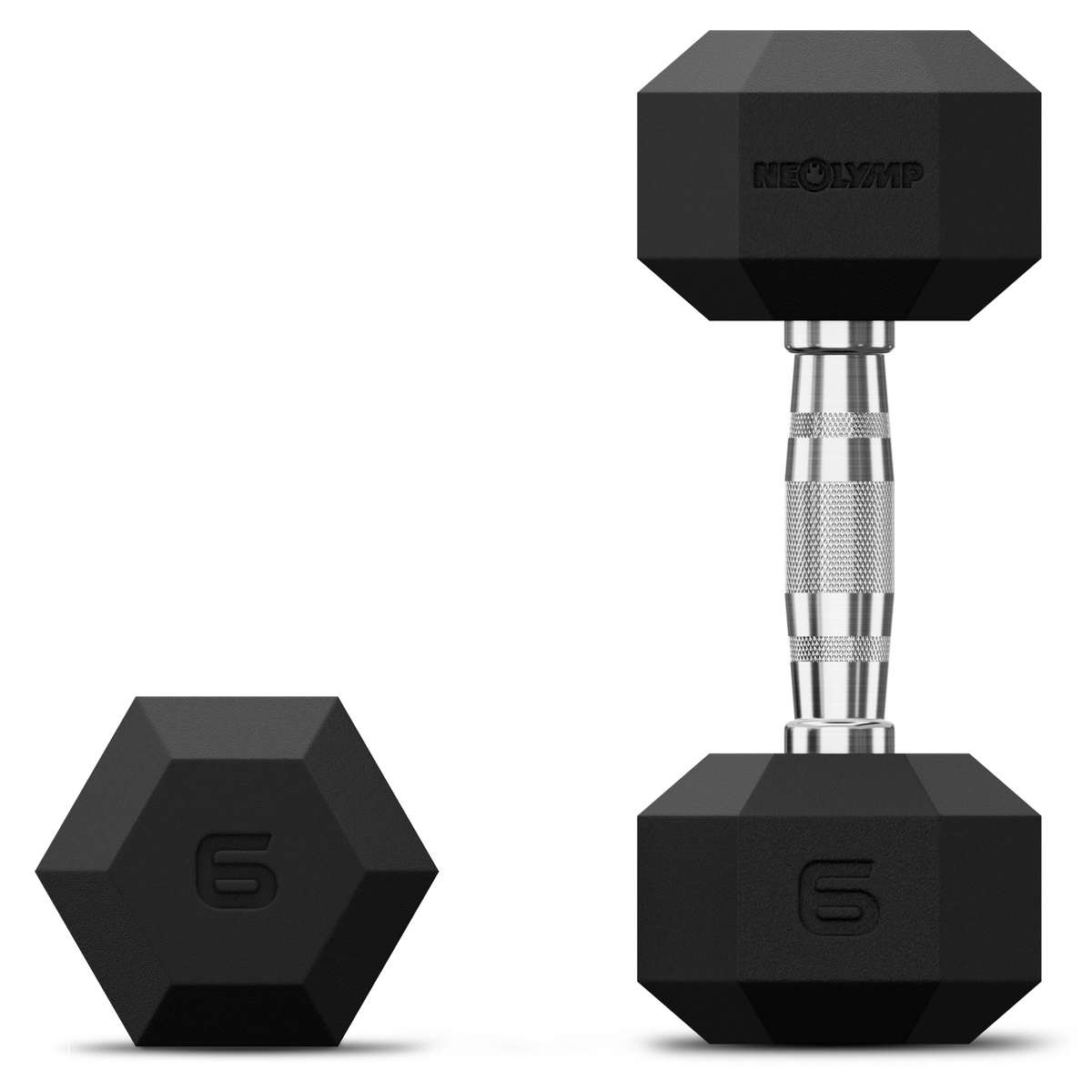 Hexagon Hanteln mit TPU-Ummantelung, 2er Sets 1 bis 50 kg - 2 x 6 kg - Hantel von NEOLYMP | Fitnessequipment und Sportartikel