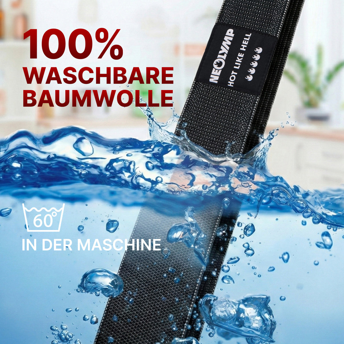 Fitnessbänder kurz aus Stoff - Minibänder - - Fitnessbänder von NEOLYMP | Fitnessequipment und Sportartikel
