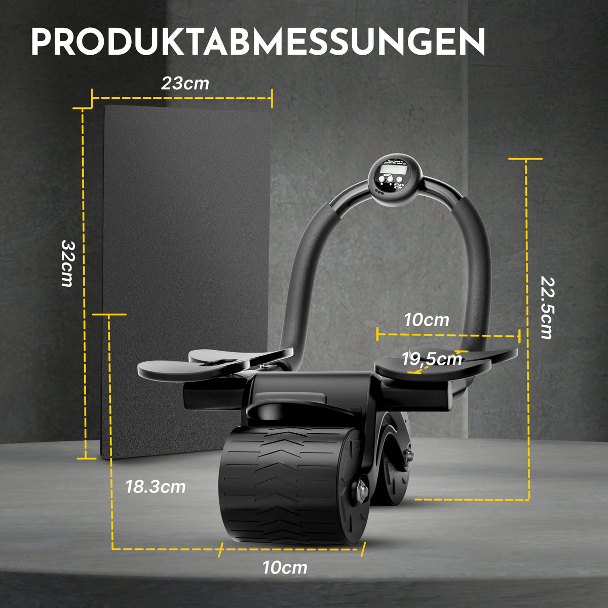 Bauchroller mit Ellbogenpolster - - Bauchtrainer von NEOLYMP | Fitnessequipment und Sportartikel