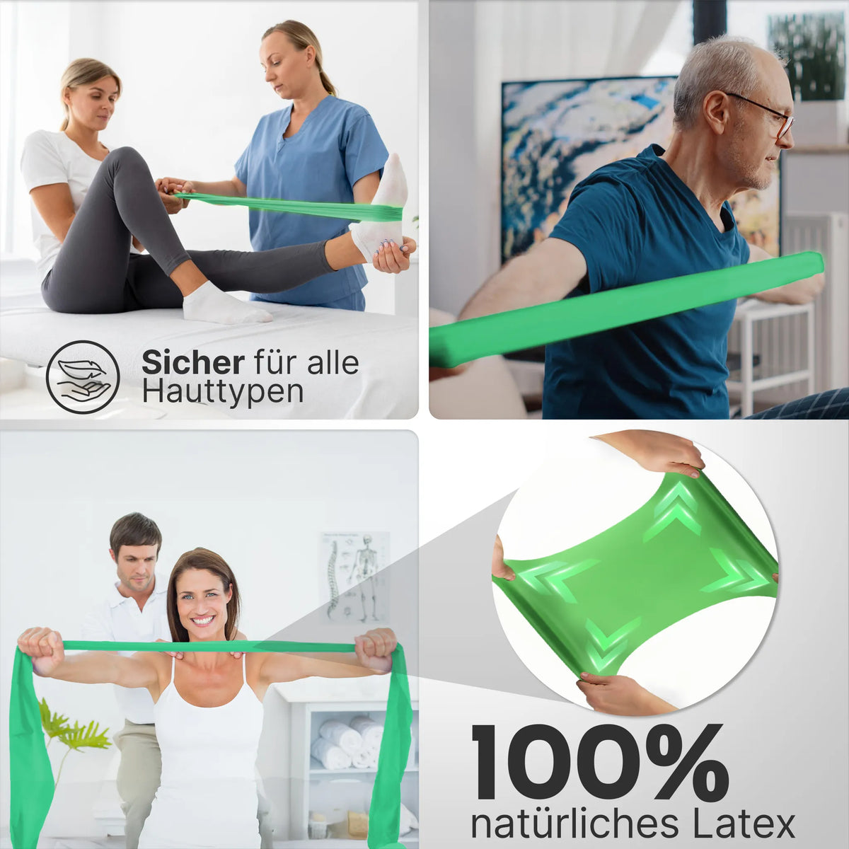 Elastische Widerstandsbänder TPE auf Rolle – Schwer (Blau) / 23 Meter (B‑Ware) - - Outlet von NEOLYMP | Fitnessequipment und Sportartikel