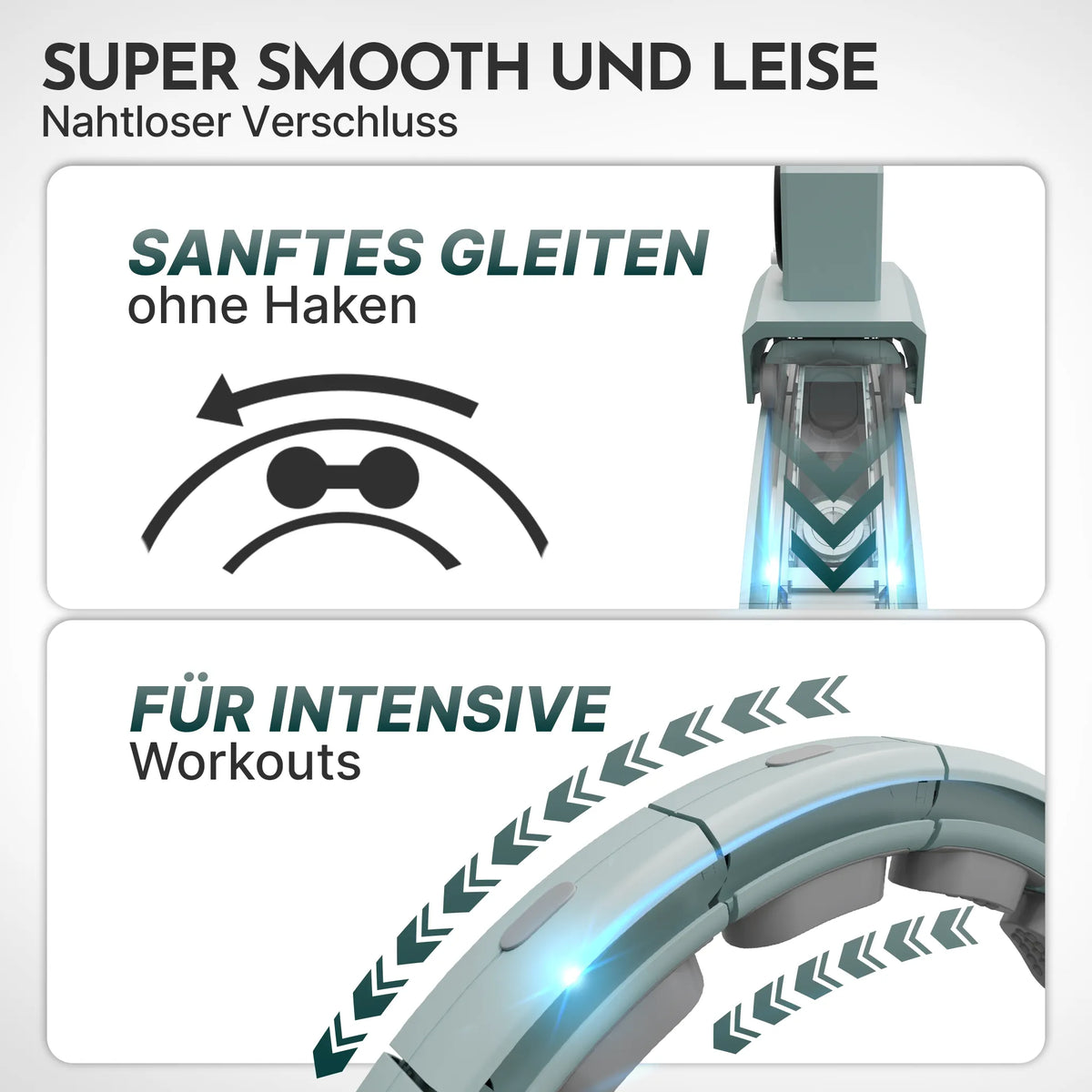 Smarter Hula-Reifen - verstellbar, inkl. Kalorienzähler (B-Ware) - Sky Blue - Outlet von NEOLYMP | Fitnessequipment und Sportartikel