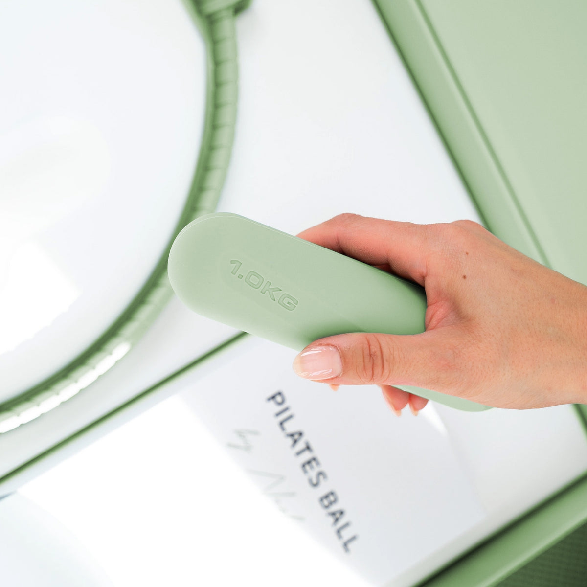 Pilateshanteln 2er Set aus hochwertigem Silikon, Matcha / 1 kg | B-Ware - - Outlet von NEOLYMP | Fitnessequipment und Sportartikel