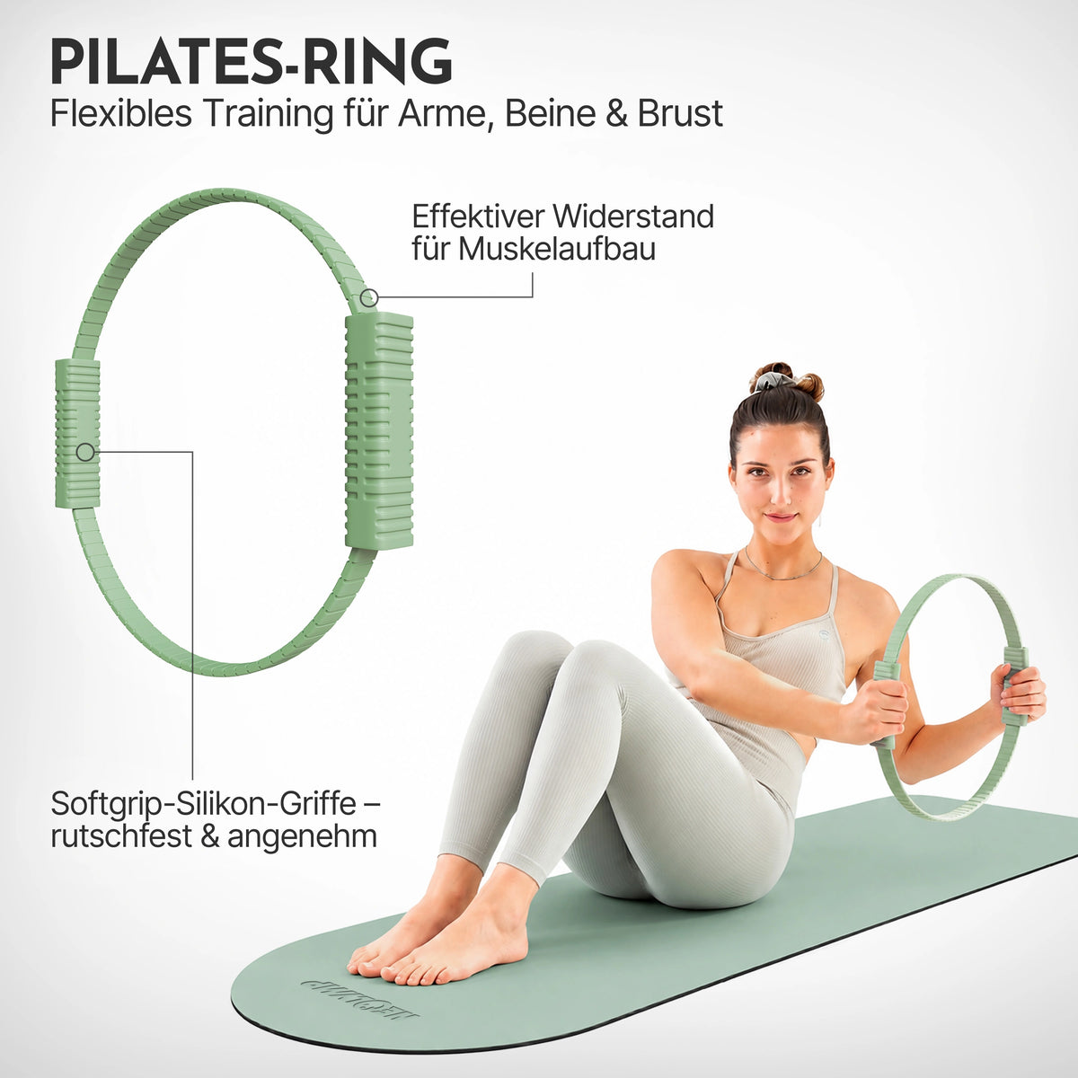 Pilatesring - Matcha - Sportgerät von NEOLYMP | Fitnessequipment und Sportartikel