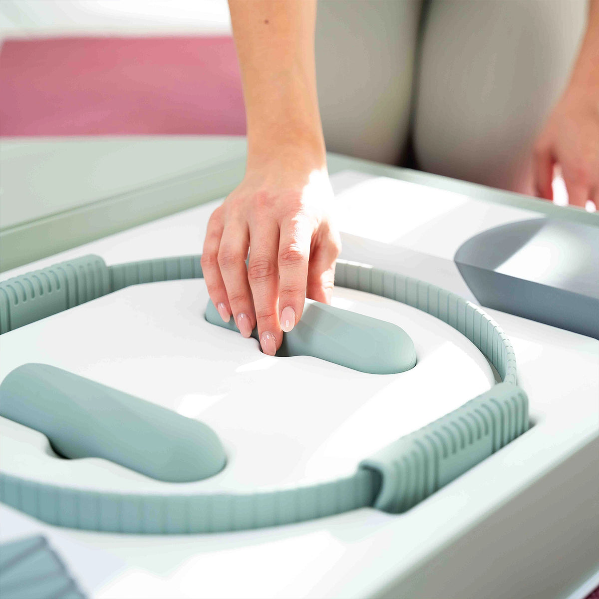 Premium Pilates Komplett-Set mit Geschenkbox (MP) - Sky Blue PRO Set mit Matte + SZ-Stange - Sportgerät von NEOLYMP | Fitnessequipment und Sportartikel