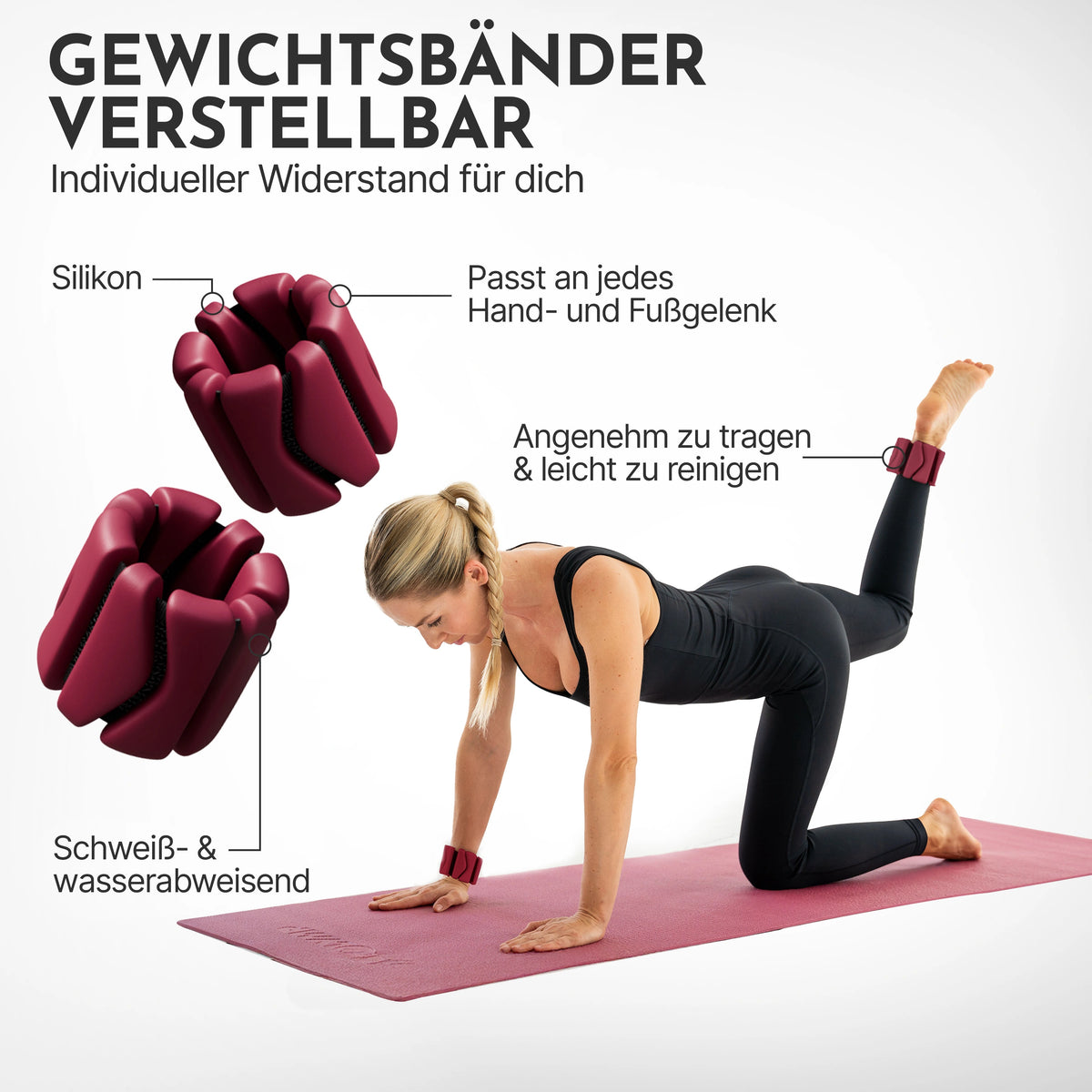 Pilates Komplett-Set Premium - mit Geschenkbox - Berry BASIC Set - Sportgerät von NEOLYMP | Fitnessequipment und Sportartikel