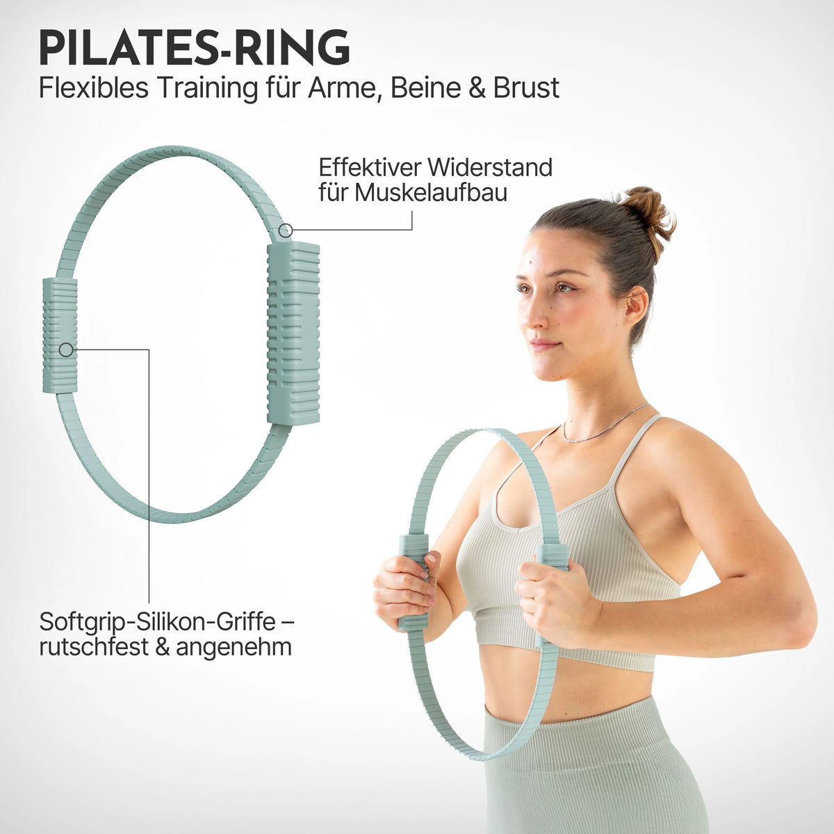 Pilates Komplett-Set Premium - mit Geschenkbox - Sky Blue BASIC Set - Sportgerät von NEOLYMP | Fitnessequipment und Sportartikel