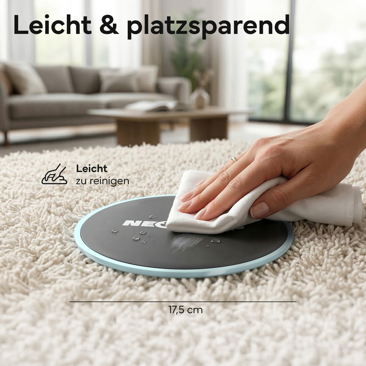 Pilates Slider 2er Set - für glatte Böden und Teppich – Sky Blue | B-Ware - - Outlet von NEOLYMP | Fitnessequipment und Sportartikel