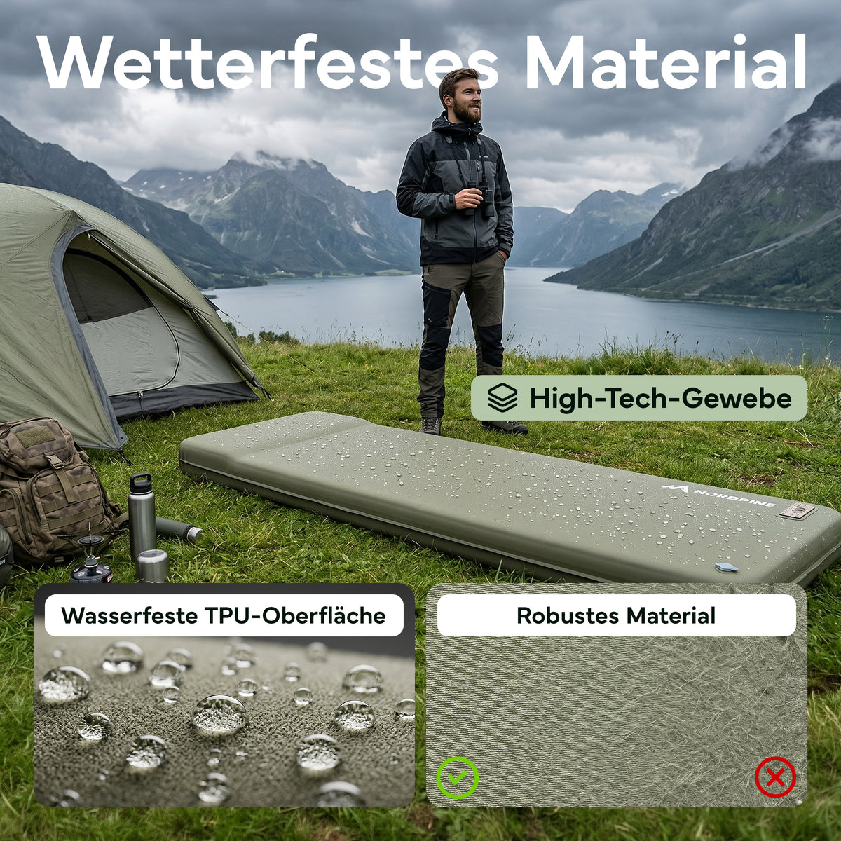 Isomatte - selbstaufblasend | B-Ware - - Outlet von NEOLYMP | Fitnessequipment und Sportartikel