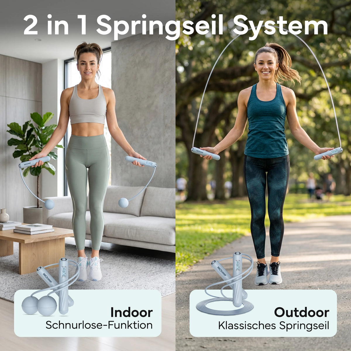 Smart Springseil Set - mit Zähler - - Pilatesequipment von NEOLYMP | Fitnessequipment und Sportartikel