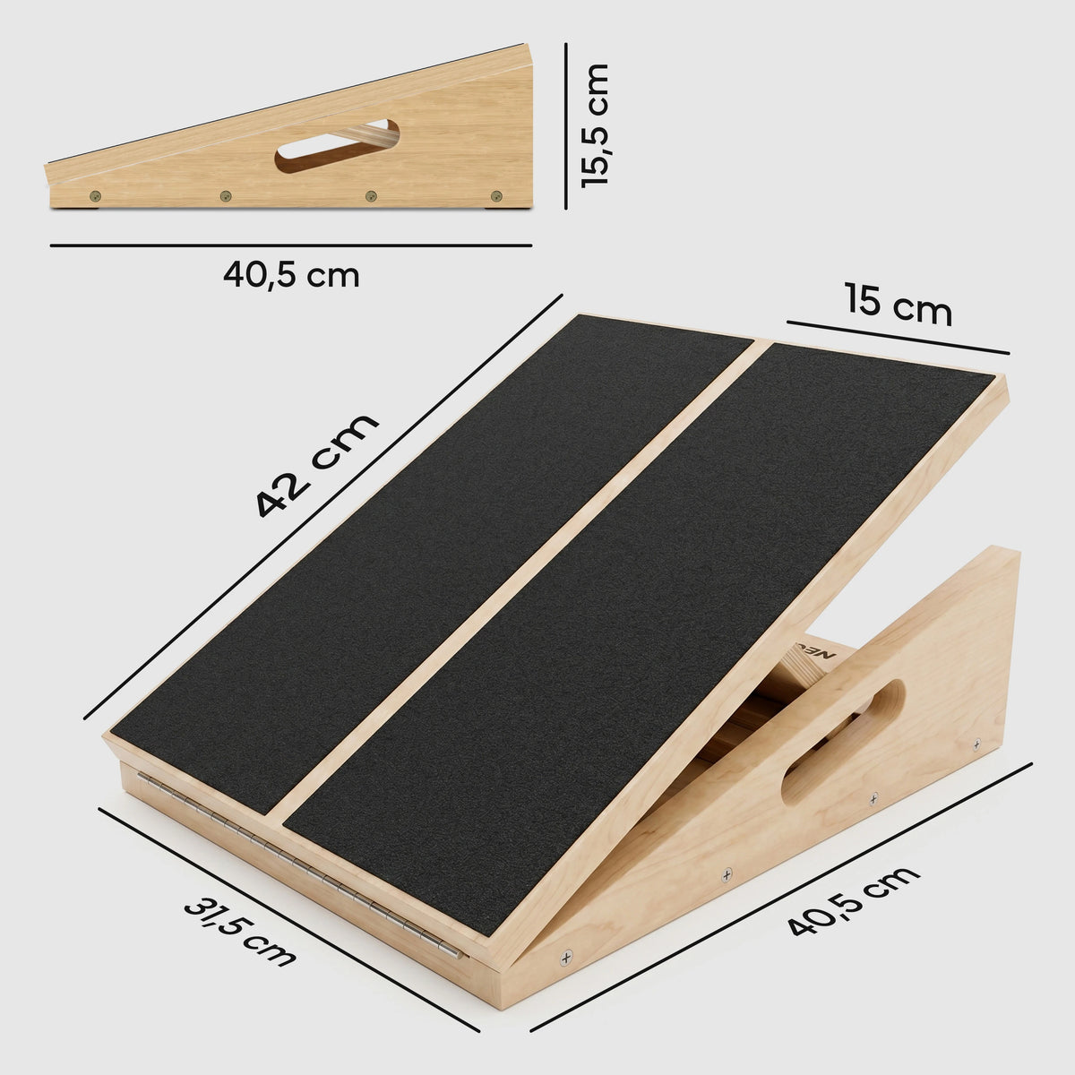 Wadendehner Brett - Stretch Board aus Holz | B-Ware - - Outlet von NEOLYMP | Fitnessequipment und Sportartikel