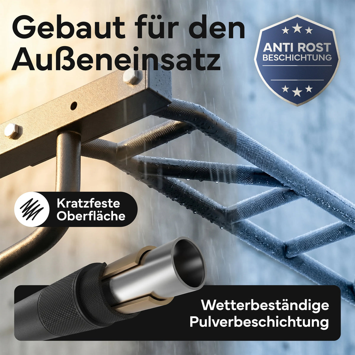 Klimmzugstange Wandmontage - 2-in-1 Klimmzugstation | B-Ware - - Outlet von NEOLYMP | Fitnessequipment und Sportartikel