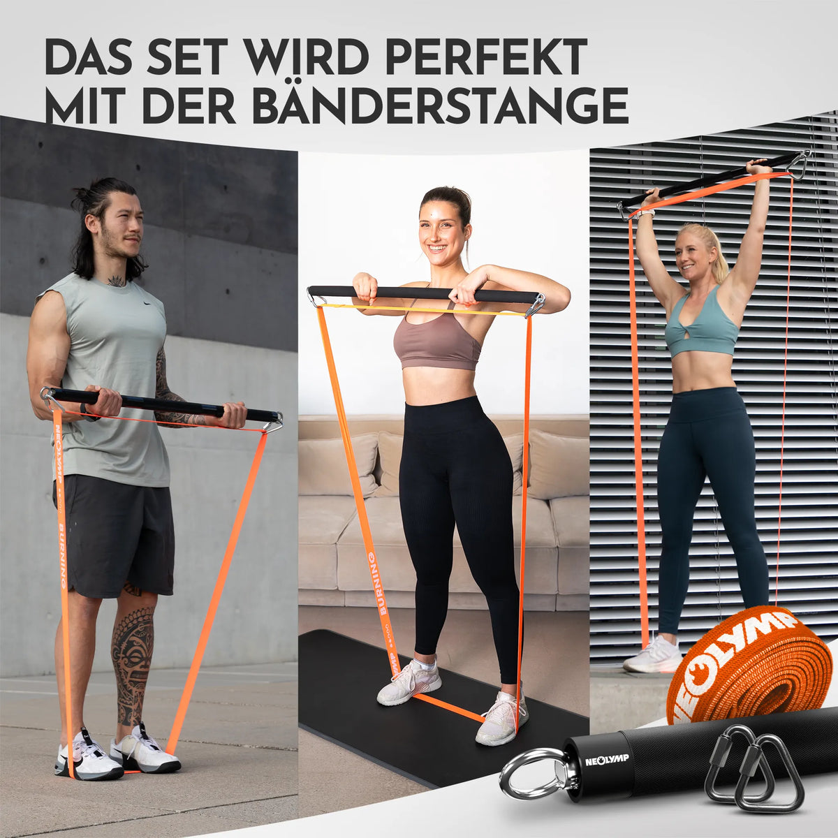 Fitnessbänder Allroundset ULTRA mit gratis Multianker (Allroundset Ultra + Multianker) - Allroundset Ultra + Multianker - Fitnessbänder von NEOLYMP | Fitnessequipment und Sportartikel