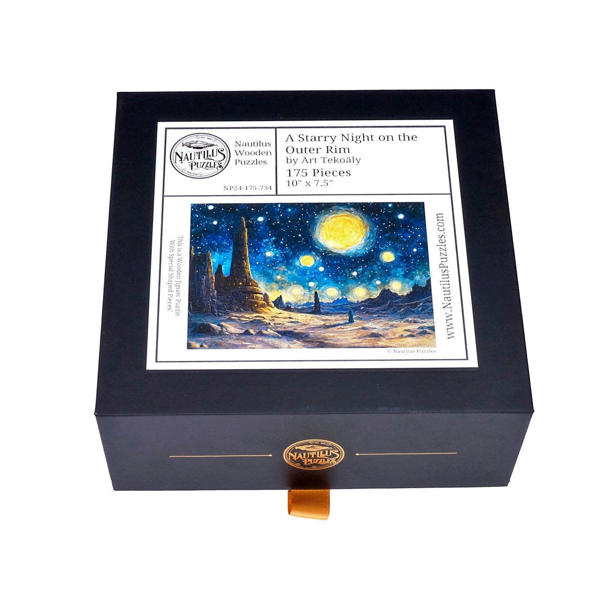 A Starry Night on the Outer Rim | 175 Piece Wooden Puzzle - Nautilus Puzzles - Wooden Jigsaw Puzzles For Adults