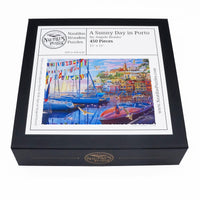 A Sunny Day in Porto (450 Piece Wooden Jigsaw Puzzle) - Nautilus Puzzles - Wooden Jigsaw Puzzles For Adults