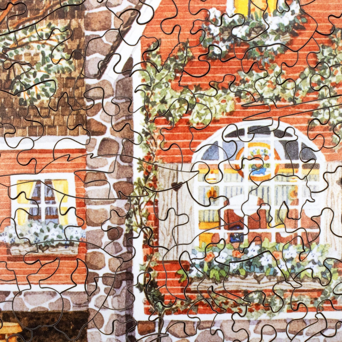 Apple Farm (475 Piece Wooden Jigsaw Puzzles) - Nautilus Puzzles - Wooden Jigsaw Puzzles For Adults