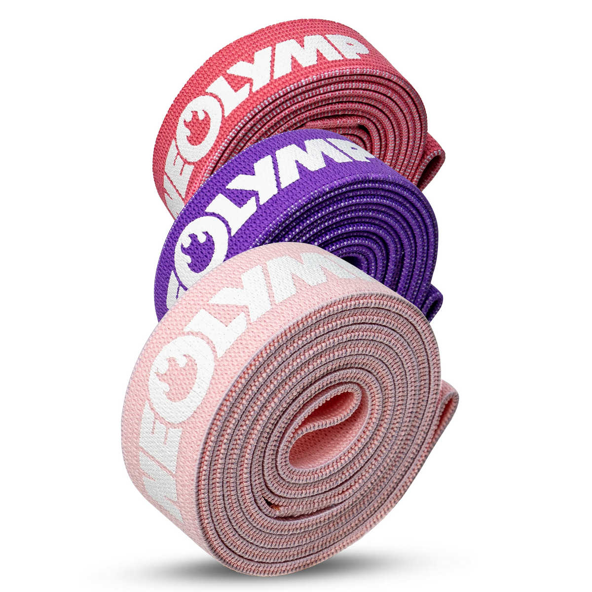 Fitnessbänder lang aus Stoff – 3er Set Pink Edition (B‑Ware) - - Outlet von NEOLYMP | Fitnessequipment und Sportartikel