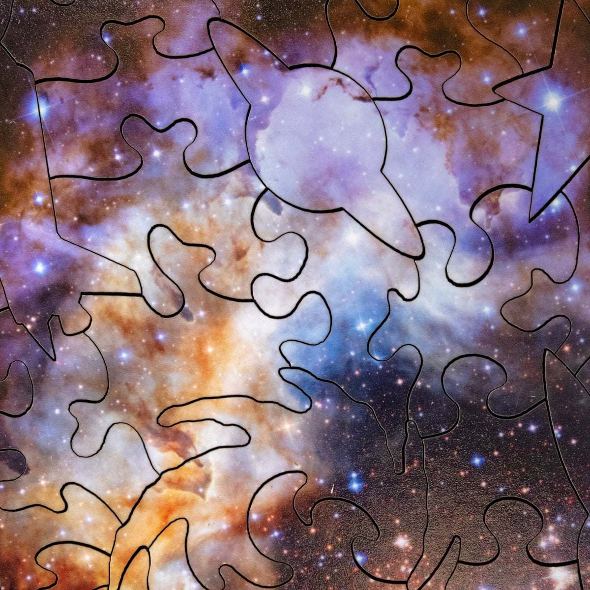 Celestial Fireworks (50 Piece Mini Puzzle) - Nautilus Puzzles - Wooden Jigsaw Puzzles For Adults