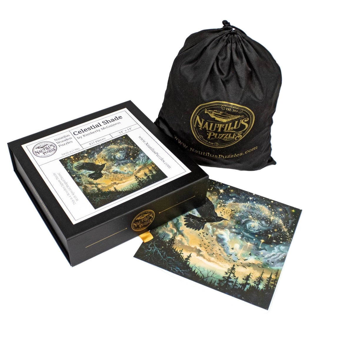 Celestial Shade (457 Piece Wooden Jigsaw Puzzle) - Nautilus Puzzles - Wooden Jigsaw Puzzles For Adults