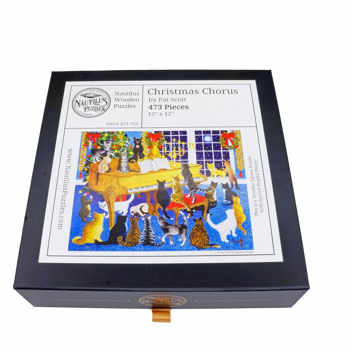 Christmas Chorus (473 Piece Wooden Jigsaw Puzzle) - Nautilus Puzzles - Wooden Jigsaw Puzzles For Adults