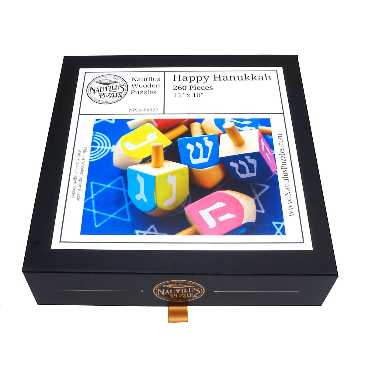 Custom Puzzle - Happy Hanukkah - Nautilus Puzzles - Wooden Jigsaw Puzzles For Adults