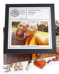 Custom Puzzle - I Love You - Nautilus Puzzles - Wooden Jigsaw Puzzles For Adults