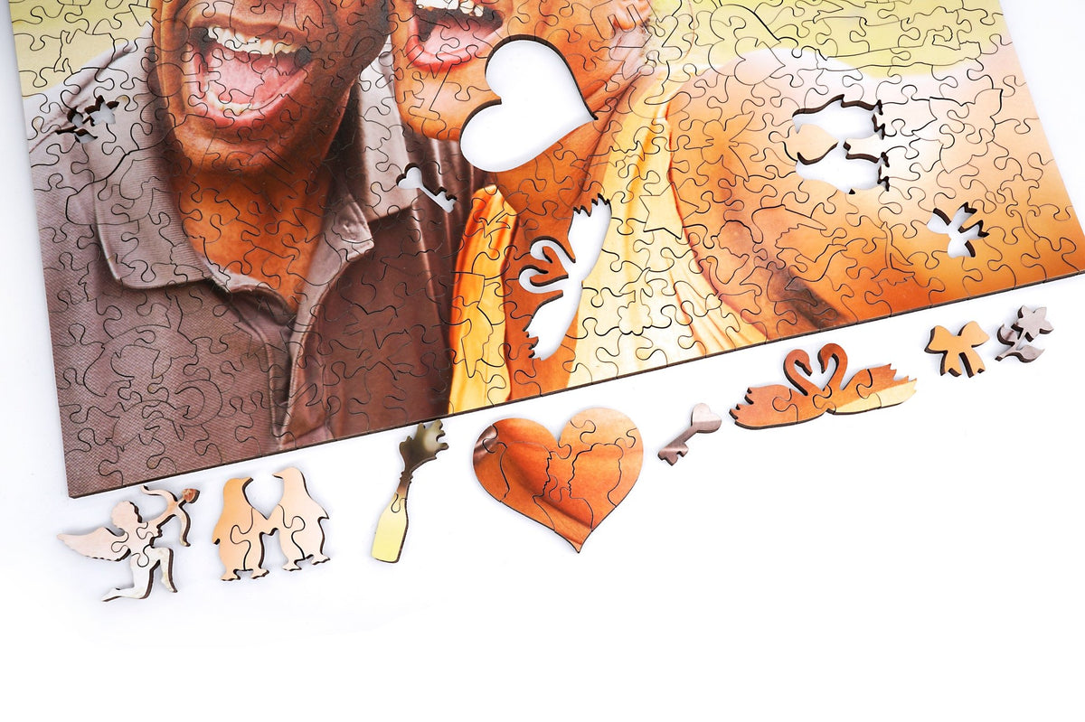 Custom Puzzle - I Love You - Nautilus Puzzles - Wooden Jigsaw Puzzles For Adults