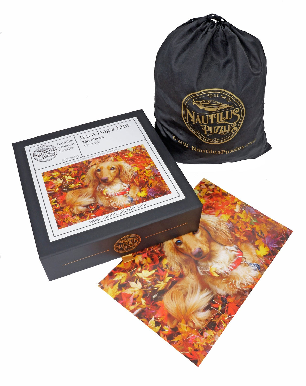 Custom Puzzle - It's a Dog's Life - Nautilus Puzzles - Wooden Jigsaw Puzzles For Adults
