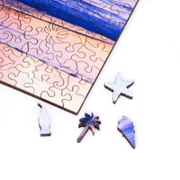Custom Puzzle - Summer at the Seaside - Nautilus Puzzles - Wooden Jigsaw Puzzles For Adults