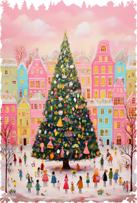 Easy Grip: A Pastel Christmas (231 Piece Christmas Wooden Jigsaw Puzzle) - Nautilus Puzzles - Wooden Jigsaw Puzzles For Adults